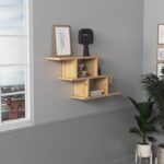 Ράφι τοίχου Funda Oak μελαμίνη 95x20x44cm ed10061 - Image 4