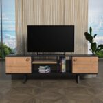 Έπιπλο τηλεόρασης Sally μελαμίνη 160x29 5x50cm ed10089