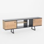 Έπιπλο τηλεόρασης Sally μελαμίνη 160x29 5x50cm ed10089 - Image 4