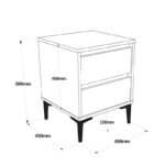 Σετ νεαρών δωματίων Aero δρυς ανθρακί μελαμίνη ed10141 - Image 3