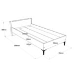 Σετ νεαρών δωματίων Aero καφέ ανθρακί μελαμίνη ed10142 - Image 4