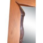 Διακοσμητικός καθρέφτης Rusele καρυδί χρώμα ξύλο 170x70cm ed10156 - Image 4