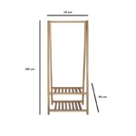 Έπιπλο εισόδου Manto φυσικό οξιά 65x40x150εκ ed10178 - Image 2
