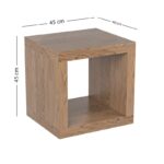 Βοηθητικό τραπέζι Pitholm 45x40cm ξύλο ed10180 - Image 2