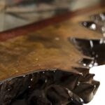 Τραπέζι σαλονιού Picass καρυδί μασιφ ξύλο 115x75x45εκ ed10194 - Image 3