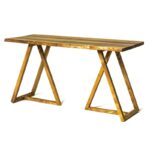 Τραπεζαρία Saiza δρυς βελανιδία 149x55x79εκ ed10205