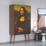 Ντουλάπι Lisa καρυδί ξύλο 100x40x180εκ ed10228