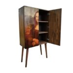 Ντουλάπι Lisa καρυδί ξύλο 100x40x180εκ ed10228 - Image 3