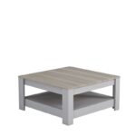Τραπεζάκι σαλονιού Grado γκρι oak 89x89x46cm ed10272 - Image 4