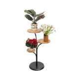 Βοηθητικό τραπέζι Dieci ξύλο μαύρο oak μέταλλο 35x85cm ed10339 - Image 3