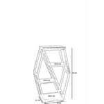 Βοηθητικό τραπεζάκι Ruota ξύλο 38x25x90cm ed10357 - Image 2