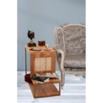 Βοηθητικό τραπέζι Far 37x57x80cm ξύλο μέταλλο ed10362