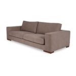 Καναπές τριθέσιος Nplus καφέ 244x102x80cm ed10399 - Image 3