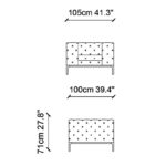 Πολυθρόνα Fashion κρεμ χρώμα 105x100x71cm ed10412 - Image 2