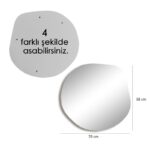 Διακοσμητικός καθρέφτης Asso μελαμίνη 70x67cm ed10436 - Image 2
