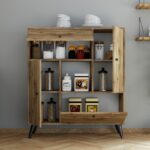 Ντουλάπι Hercules καρυδί μελαμίνη 105x35x120εκ ed1050 - Image 4