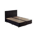 Διπλό κρεβάτι Ela Double Black 180 x 200 ed10620 - Image 5