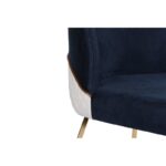 Σετ καρέκλες Madrid μέταλλο βελούδο σκούρο μπλε 4 τεμάχια 50x49x90cm ed10698 - Image 5