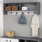 Έπιπλο εισόδου Sarandon ανθρακί άσπρο μελαμίνη 120x22x36 8εκ ed10705 - Image 5