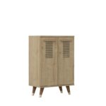 Παπουτσοθήκη Asimo Sapphire Oak 60x35x90 6cm μελαμίνη ed10740 - Image 4