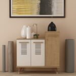 Παπουτσοθήκη Asimo Sapphire Oak άσπρο 90x35x90 6cm μελαμίνη ed10759