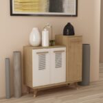 Παπουτσοθήκη Asimo Sapphire Oak άσπρο 90x35x90 6cm μελαμίνη ed10759 - Image 5