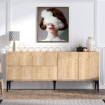 Μπουφέ Alice Sapphire Oak μελαμίνη 180x40x80cm ed1078