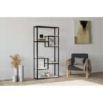 Βιβλιοθήκη Emina άσπρο μελαμίνη 85x29x182εκ ed10996