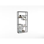 Βιβλιοθήκη Emina άσπρο μελαμίνη 85x29x182εκ ed10996 - Image 4