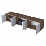 Ντουλάπι Eas καρυδί άσπρο μελαμίνη 179 6x37 5x43 6εκ ed11019 - Image 4