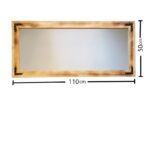 Καθρέπτης noce καρυδί χρώμα 110x50cm ed1114 - Image 2