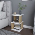 Κομοδίνο Carter λευκό Oak 29 6x29 6x49 4cm ed11538 - Image 5