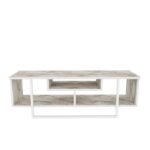 Βάση τηλεόρασης Asal 120 Ephesus White 120x35 2x40 2cm ed11620 - Image 3