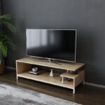 Έπιπλο tv Pritto λευκό oak 120x44 6x37 6cm ed11640 - Image 5