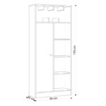 Βιβλιοθήκη Jemma δρυς μελαμίνη 60x30x170εκ ed1168 - Image 2