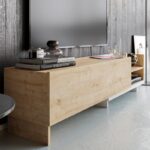 Έπιπλο τηλεόρασης Parion λευκό Sapphire 165x35x41cm ed11775 - Image 4