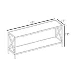 Έπιπλο τηλεόρασης Xena μαύρο καρυδί 120x33x45 7cm ed11827 - Image 2