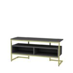 Έπιπλο τηλεόρασης Marion χρυσό ανθρακί 110x35x49 9cm ed11832 - Image 4