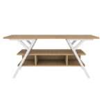 Έπιπλο τηλεόρασης Mine λευκό oak 120x35x55cm ed11876 - Image 3