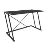 Γραφείο Adelaide μελαμίνη μαύρο ανθρακί 114x60x75cm ed11877 - Image 4