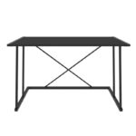 Γραφείο Adelaide μελαμίνη μαύρο ανθρακί 114x60x75cm ed11877 - Image 3