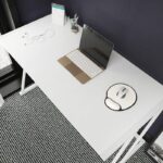 Γραφείο Adelaide μελαμίνη λευκό 114x60x75cm ed11884 - Image 4