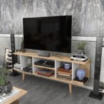 Έπιπλο τηλεόρασης Akya Sapphire λευκό 160x35x38 6cm ed11904 - Image 5