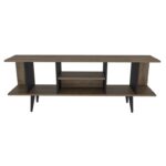 Έπιπλο τηλεόρασης Akya καρυδί μαύρο 160x35x38 6cm ed11905 - Image 3
