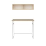 Γραφείο Cosimo λευκό oak χρώμα μελαμίνη 90x60x75cm ed11918 - Image 3