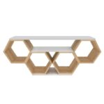 Έπιπλο τηλεόρασης Bal λευκό Sonomo 140x29 6x55 5cm ed11938 - Image 4