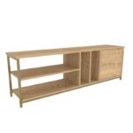 Έπιπλο τηλεόρασης Pisa χρυσό oak 140x35 3x50 8cm ed11946 - Image 4