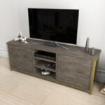 Έπιπλο τηλεόρασης Otis χρυσό γκρι 140x35 3x50 8cm ed11957 - Image 5