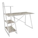 Γραφείο Admire λευκό μελαμίνη 120x60x120cm ed11967 - Image 3