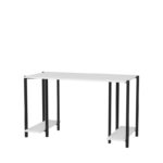 Γραφείο Academy μαύρο λευκό μελαμίνη 125 2x60x73 8cm ed12064 - Image 4